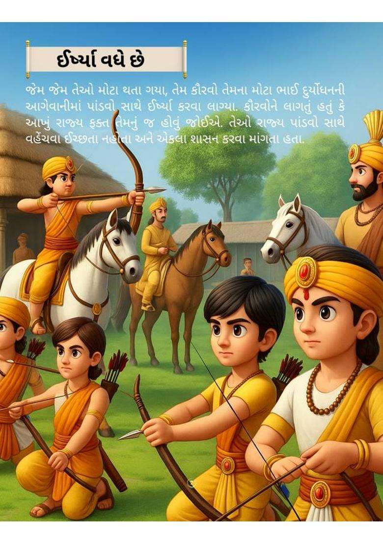 Bhagavad Gita For Kids - Gujarati Edition | 100 Pages Of Life Lessons | 130 GSM Illustrated Storybook | Spiritual Teachings From Krishna For Children 3+ | Kiddos Intellect  (Paperback, Gujarati, Kiddos Intellect 6) - Indya