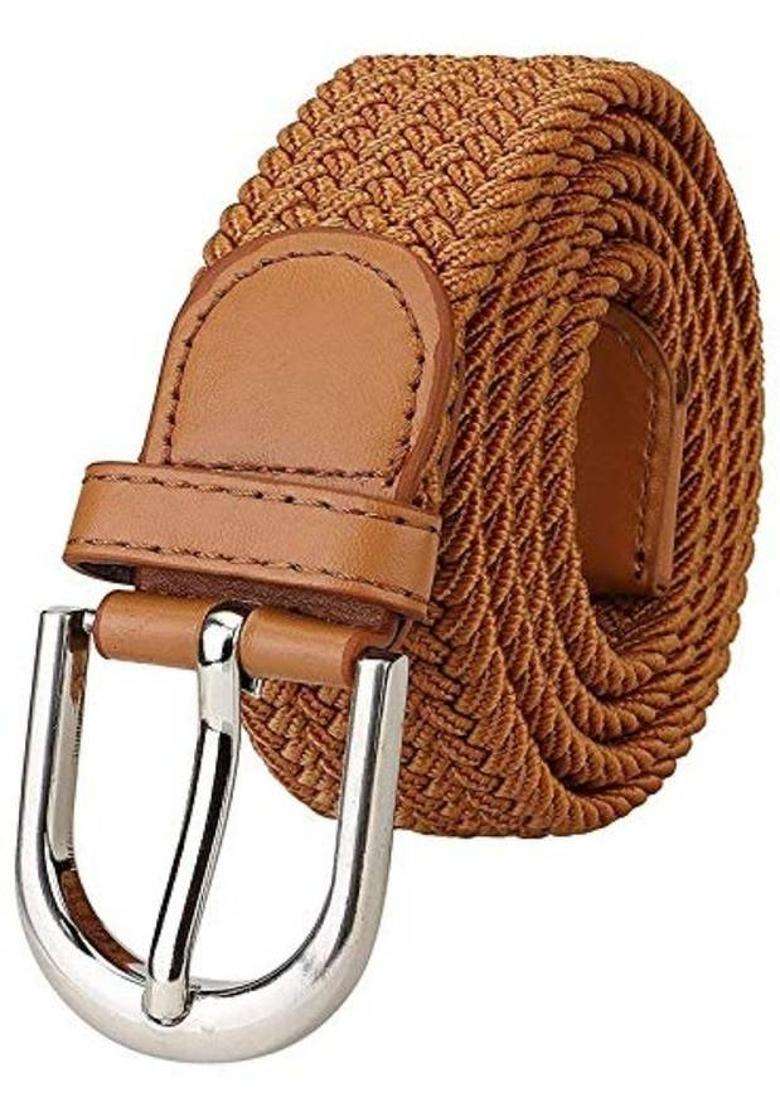 Boys & Girls Casual Tan Fabric Belt - Indya