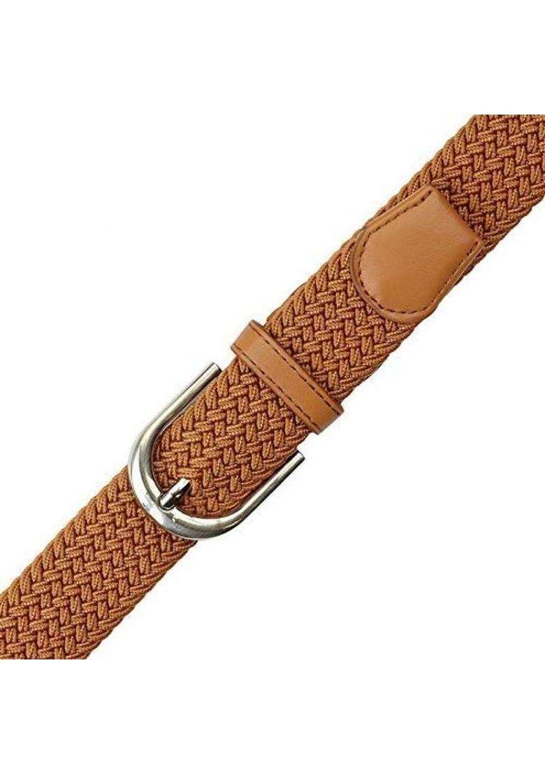 Boys & Girls Casual Tan Fabric Belt - Indya