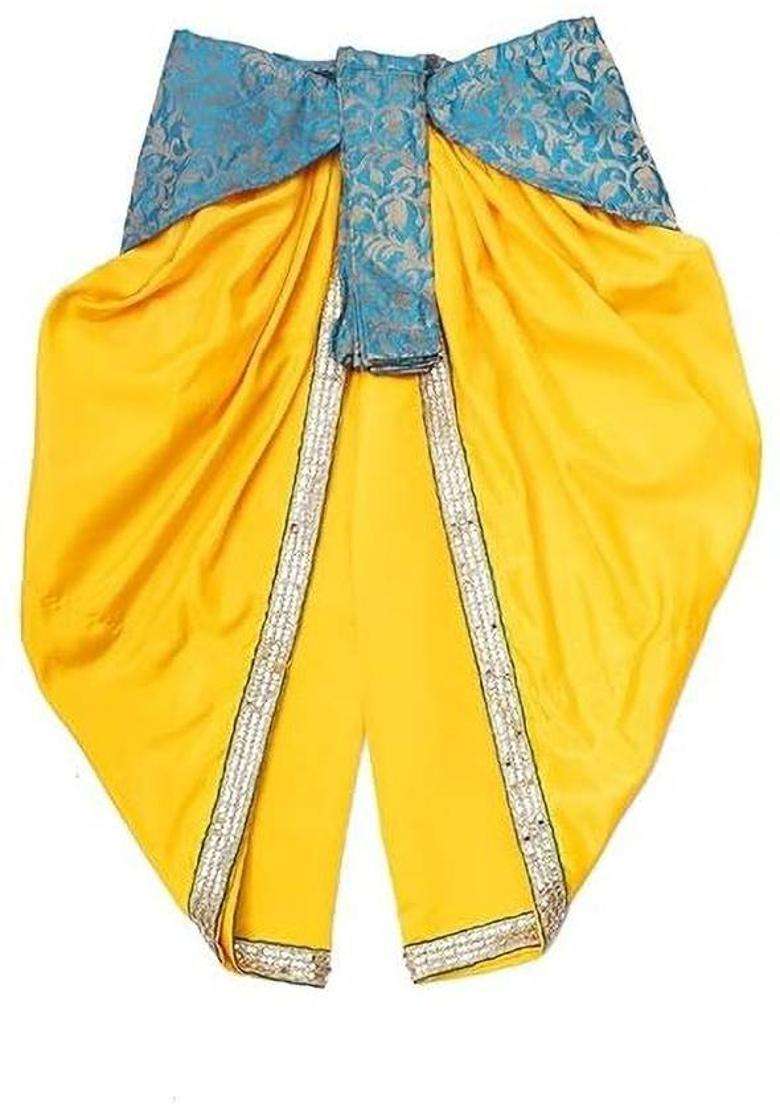 Sanskriti Styles Krishna Costume with Accessories Kids Costume Wear - Indya