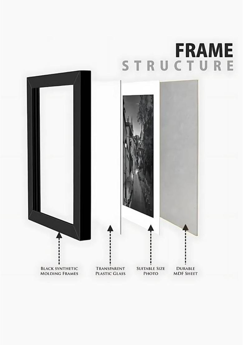 Meclay Arts Eternal Connection: Radha Krishna Spiritual Painting Acrylic 14 inch x 10 inch Painting  (With Frame) - Indya