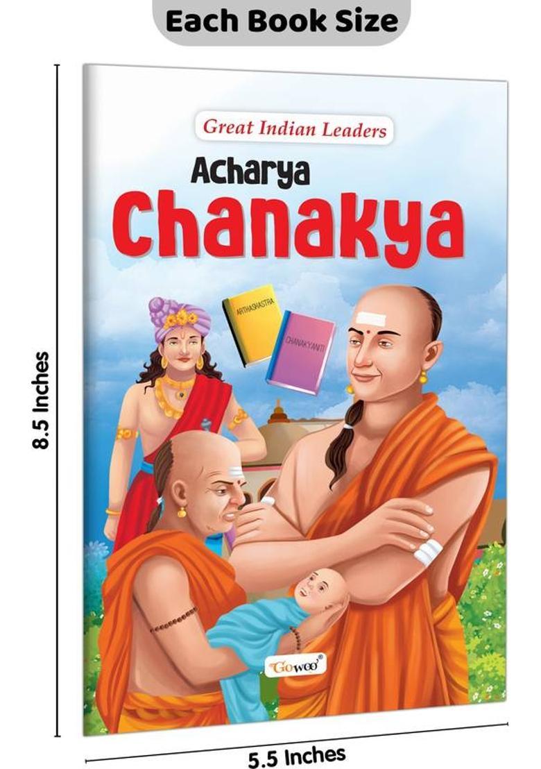 Great Indian Leaders: Acharya Chanakya, Dr. B.R. Ambedkar, Swami Vivekananda And Veer Savarkar :- Great Indian Leaders Series, Motivational Biographies, Kids History Collection | Combo Of 4 Books  (Paperback, GOWOO) - Indya