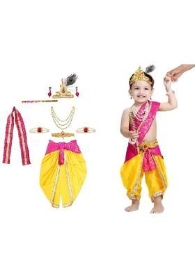 Culture Creation Krishna Costume with Accessories Kids Costume Wear