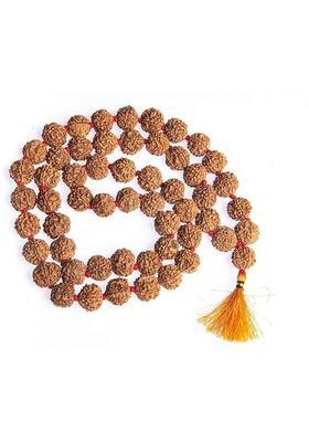 12mm Panchmukhi Rudraksha Mala | Sacred Japa Beads for Peace & Healing Wood, Rudraksha Necklace