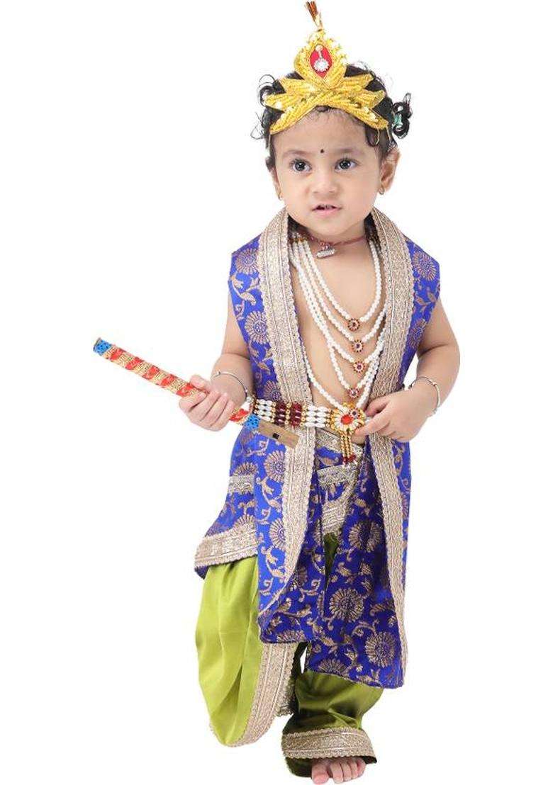 Design My Dress Bharat Kanha Ji Costume for Boys, Girls - Fit for Devotional Plays Kids Costume Wear - Indya