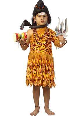 GauriFancyDress Maha Shiv Costume for Kids/Historical Mythology Kids Costume Wear