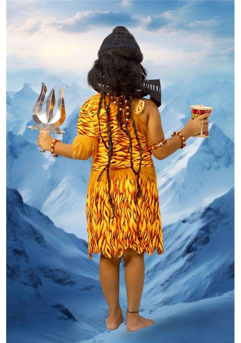 GauriFancyDress Maha Shiv Costume for Kids/Historical Mythology Kids Costume Wear - Indya