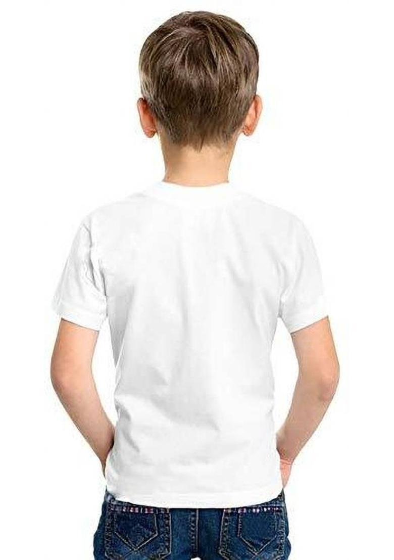 Baby Boys & Baby Girls Printed Polyester Regular T Shirt  (White, Pack of 1) - Indya