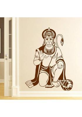 Decor Villa 58 cm Decor villa Jai jai hanuman Wall Decal & Sticker Self Adhesive Sticker  (Pack of 1)