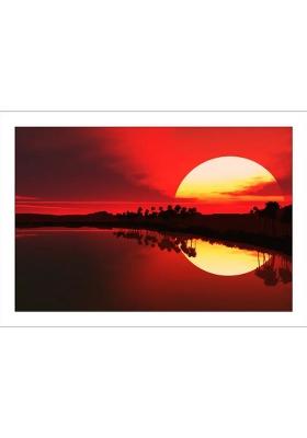 Wall Poster (Sun sat) Paper Print  (12 inch X 18 inch, Rolled)