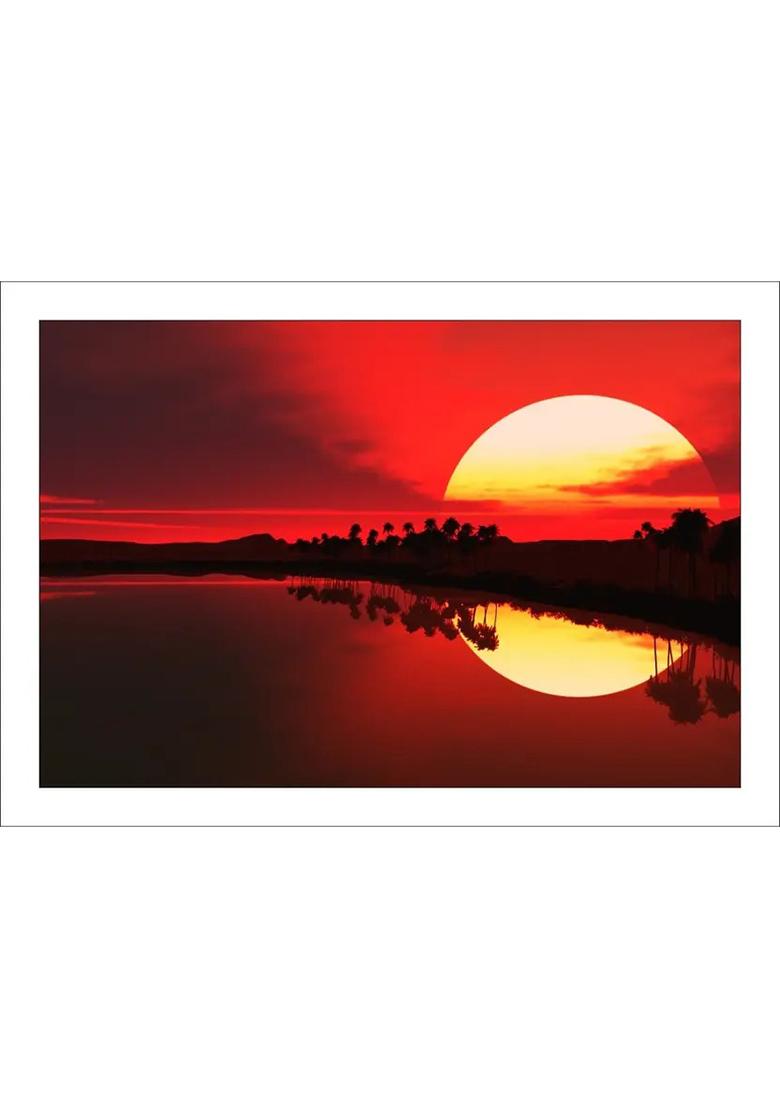 Wall Poster (Sun sat) Paper Print  (12 inch X 18 inch, Rolled) - Indya