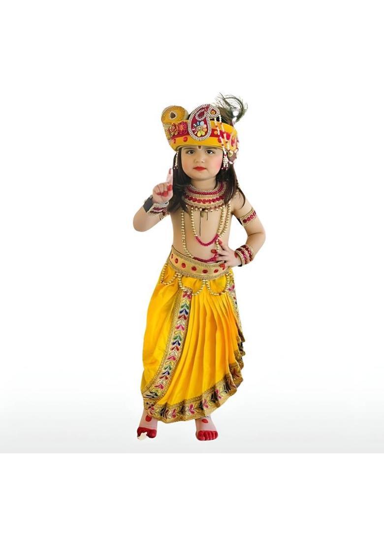 NATKHATdress Krishna Kids Costume Wear - Indya