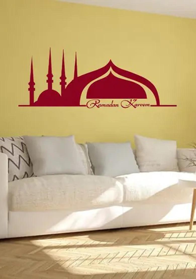 Decor Villa 58.42 cm Decor Villa Ramadan Wall Sticker Large - Size (60 x 23) Inch Sticker  (Pack of 1) - Indya