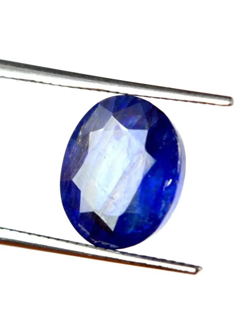Blue Sapphire Stone Original Certified Loose Precious Neelam Gemstone 6.25 Ratti Stone Sapphire Ring - Indya