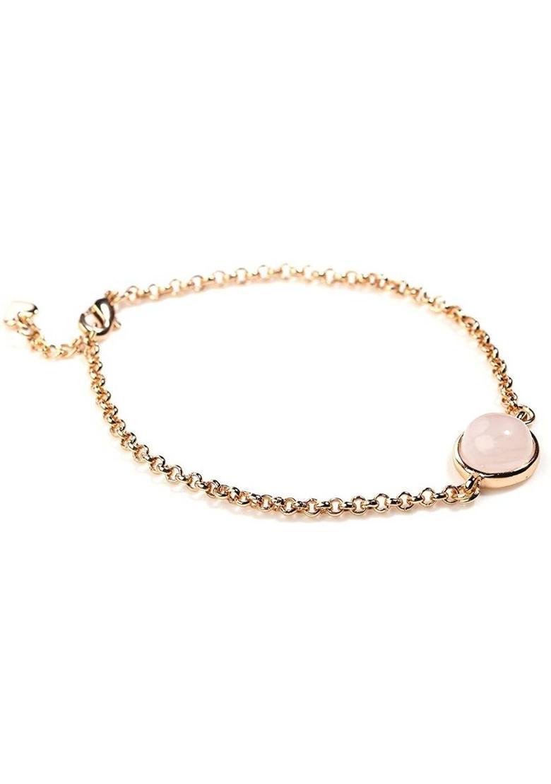 Crystal Quartz Charm Bracelet - Indya