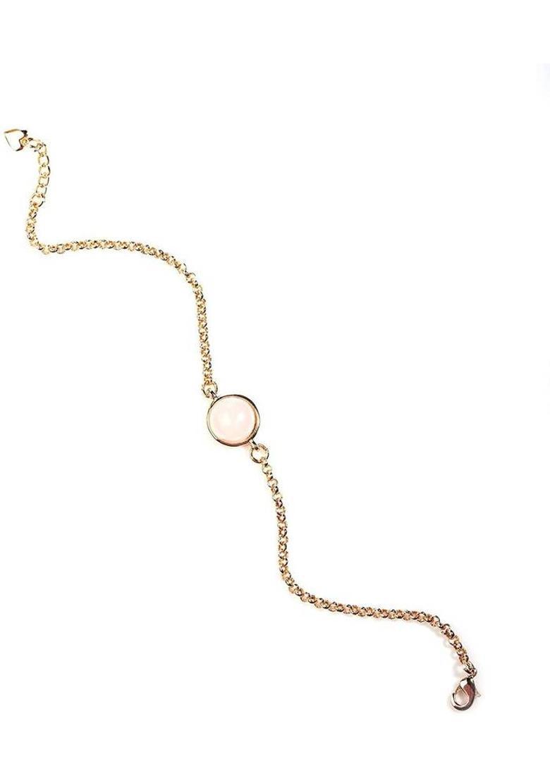 Crystal Quartz Charm Bracelet - Indya