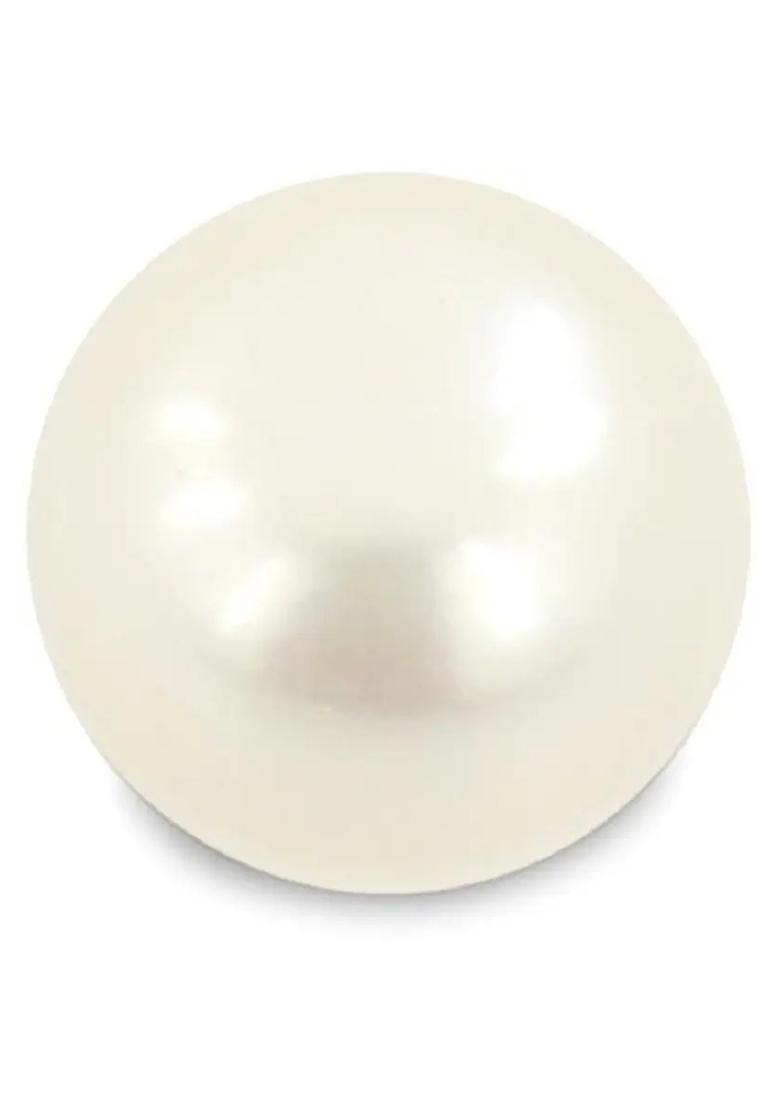Takshila Gems Natural Pearl Gemstone (Moti Stone) 7.25 Ratti / 6.52 Carat Lab Certified Pearl Stone Pearl Stone - Indya
