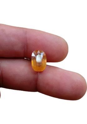 Jefrox Jewels Pukhraj (Yellow Sapphire) Pukhraj Gemstone Certified 6.25 Ratti With Certificate Sapphire Stone