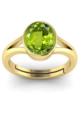 Original 7.60 Ratti 6.60 Ct Peridot Gem Stone Ring With Leb Certificate Brass Peridot Ring