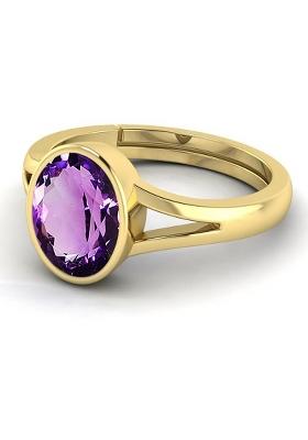 Original 12.25 Ratti 11.60 Ct Amethyst Gem Stone Ring With Leb Certificate Brass Amethyst Ring