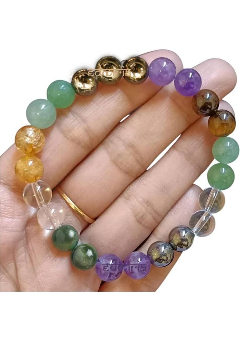 Stone, Crystal Beads Bracelet  (Pack of 2) - Indya