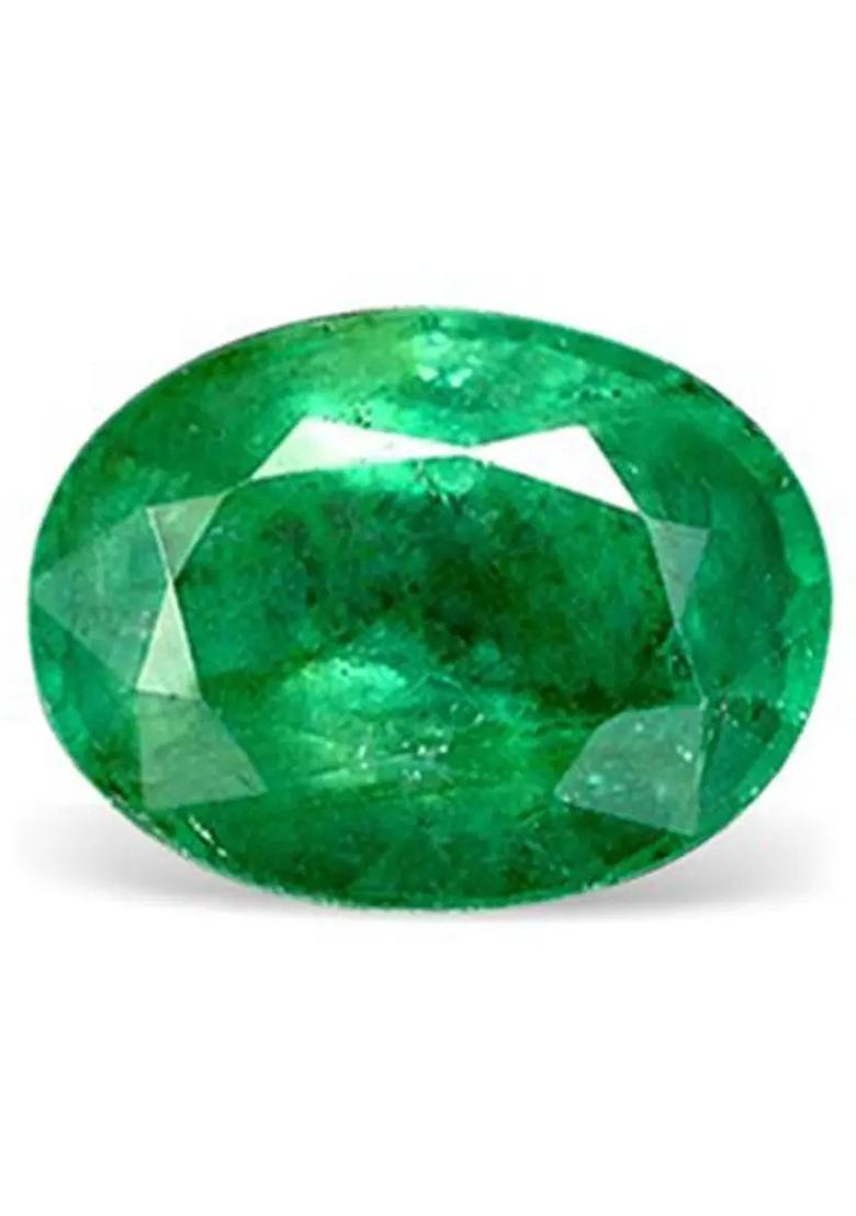 JFACTOR Green Cut Natural Emerald Gemstone  (5.25 carat) - Indya