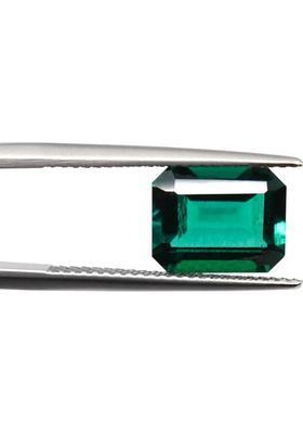 REAL GEMS Natural 5.2-Carat Dark Green Loose 10x12mm square Shape Gemstone Emerald Stone