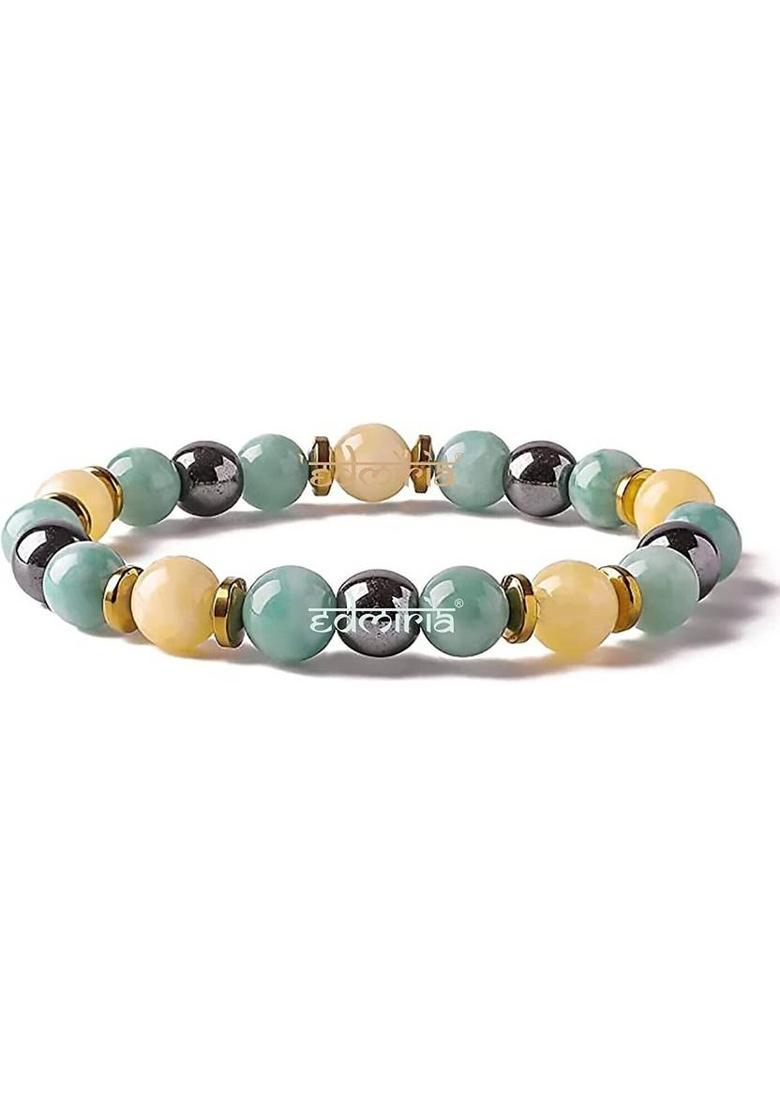 Stone, Crystal Beads Bracelet  (Pack of 2) - Indya