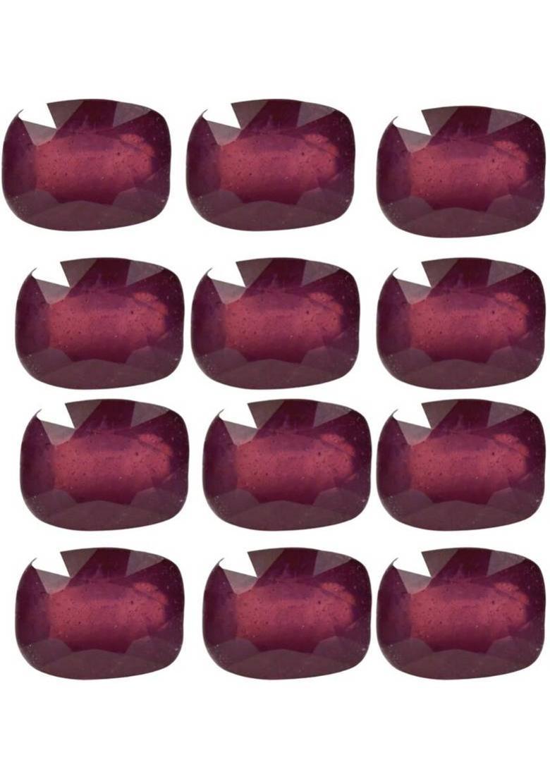 Original Certified Ruby Gemstones 4.25 Ratti 3.86 Carat Rectangle Cushion for Stone Ruby Ring - Indya