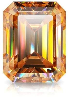 JEMSPRIME 7.25 Ratti 6.45 Crt Ceylone Yellow Sapphire Gemstone Pukhraj Sapphire Stone