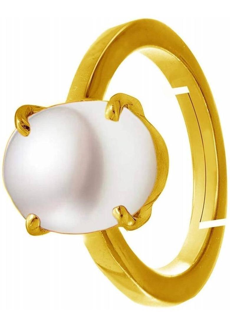 6.25 Ratti 5.42 Carat A+ Quality Pearl Moti Gemstone Ring For Men and Women