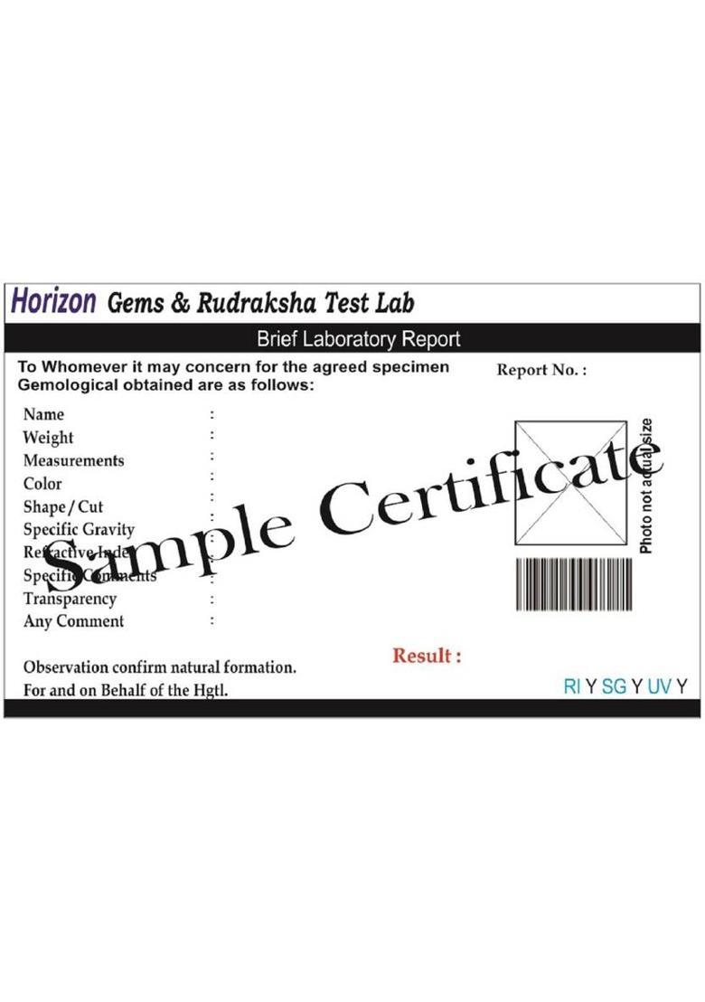 Takshila Gems Natural White Topaz Stone Lab Certified 6.25 Ratti / 5.62 Carat Gemstone Topaz Stone - Indya