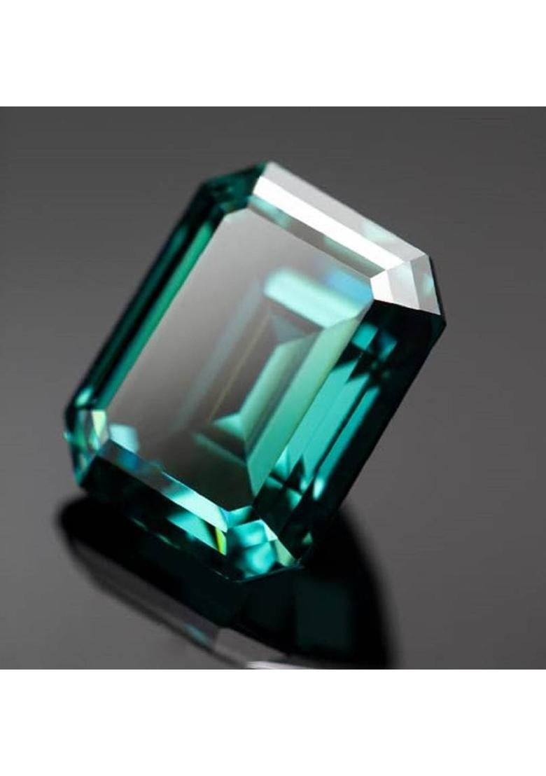 JEMSPRIME 7.25 Ratti 6.45 Crt Brazilian Emerald Panna Original Gemstone AA++ Quality Emerald Stone - Indya
