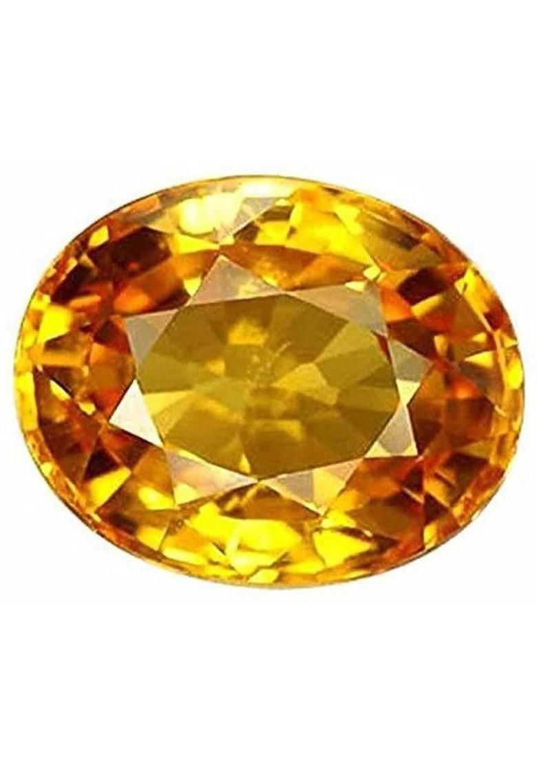 Vanishree World 100%original & Natural 12.25 Ratti Golden Topaz (Sunela ) Gemstone for men women Topaz Stone - Indya