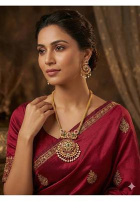 Brass Gold-plated Gold Jewel Set  (Pack of 1)