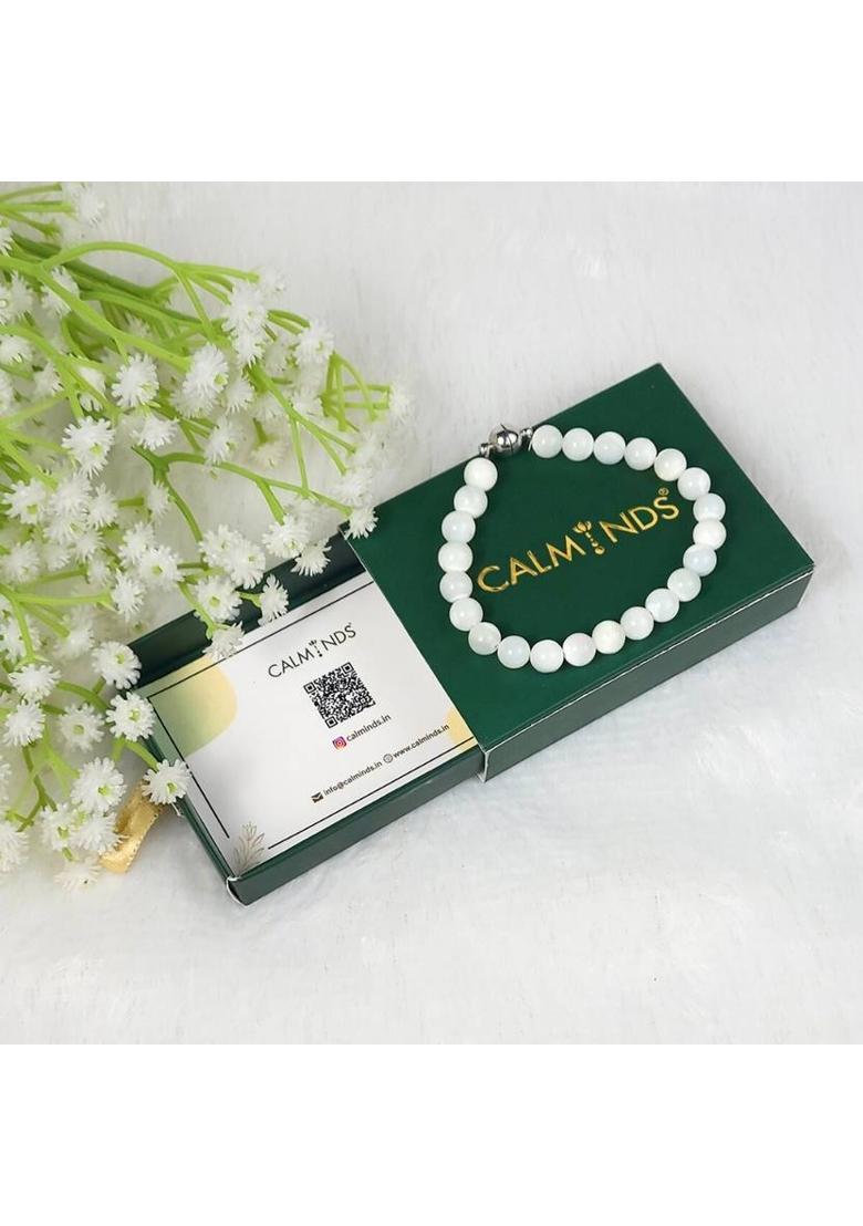 Crystal Crystal, Moonstone Bracelet - Indya