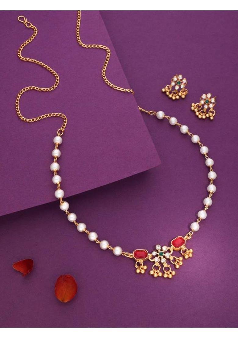 Brass Diamond Gold-plated Bangle  (Pack of 9) - Indya