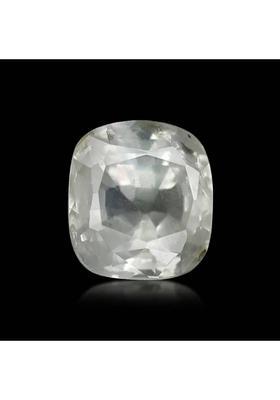 8.00 Ratti Natural White Sapphire Gemstone for Men and Women Lab Certified Stone Sapphire Ring