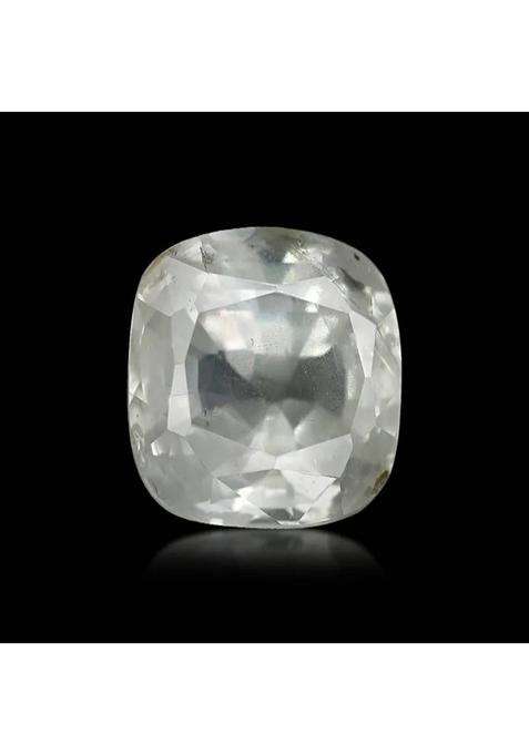 8.00 Ratti Natural White Sapphire Gemstone for Men and Women Lab Certified Stone Sapphire Ring