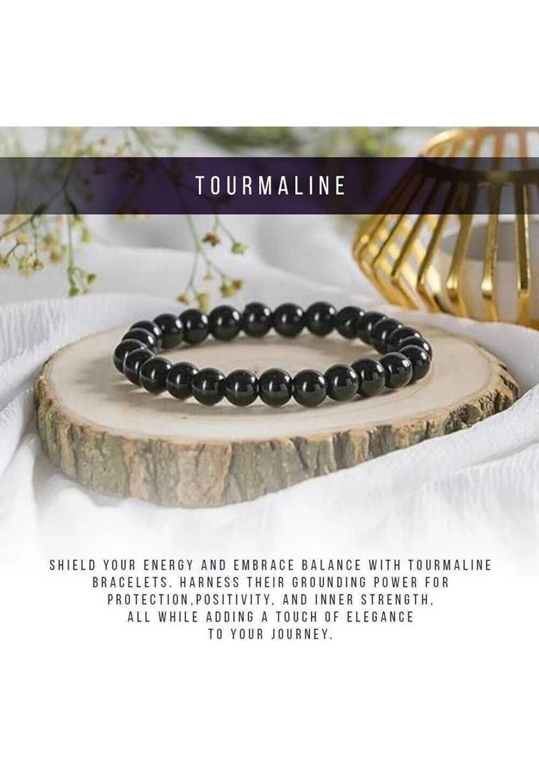 Crystal Beads, Tourmaline, Crystal Bracelet - Indya