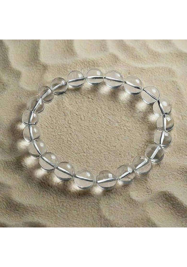 Crystal, Clear Quartz Beads, Agate, Crystal, Jade, Quartz Bracelet - Indya
