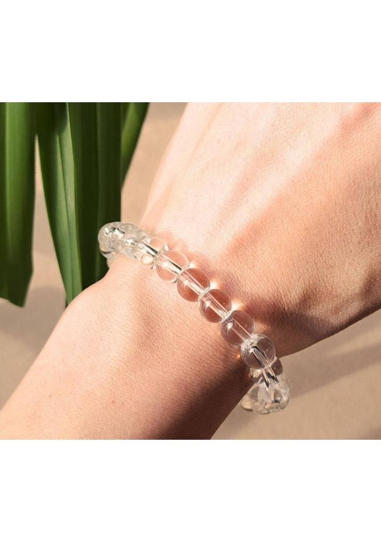 Crystal, Clear Quartz Beads, Agate, Crystal, Jade, Quartz Bracelet - Indya