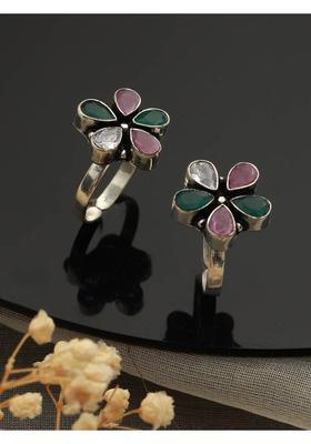 Brass Rhodium Plated Toe Ring