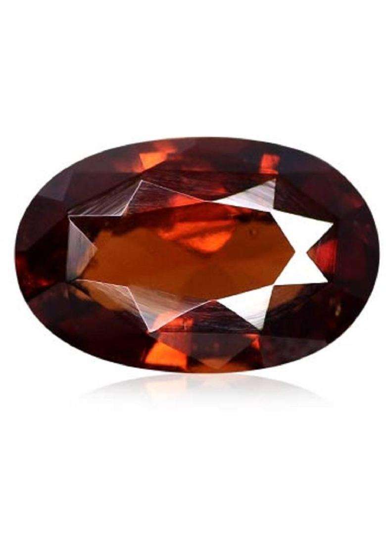 kirti sales 8.25 Ratti Certified Gomed Stone Hessonite Garnet Gemstone A1+ Quality Garnet Stone - Indya