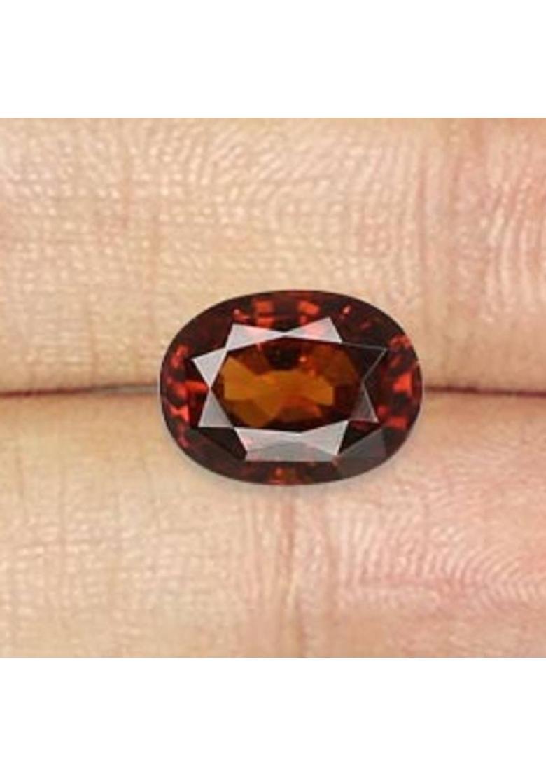 kirti sales 8.25 Ratti Certified Gomed Stone Hessonite Garnet Gemstone A1+ Quality Garnet Stone - Indya