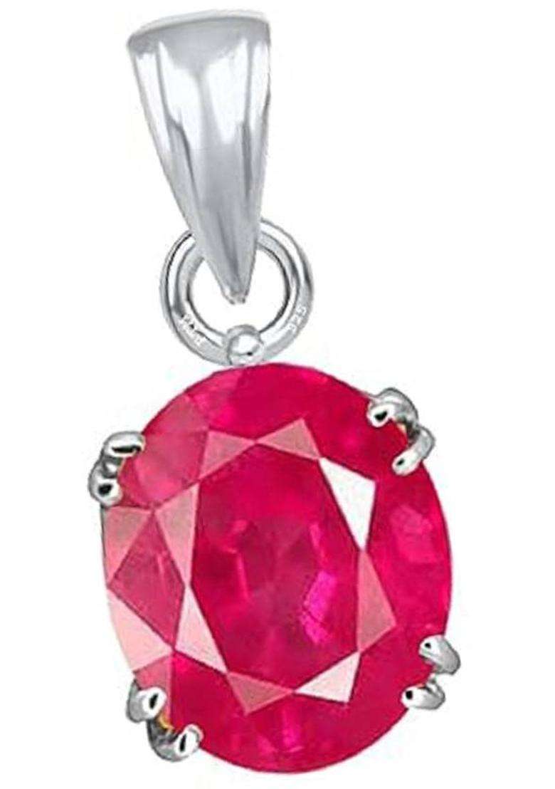 MARATNA 11.25 Ratti Ruby Manik Gemstone Pendant for Women