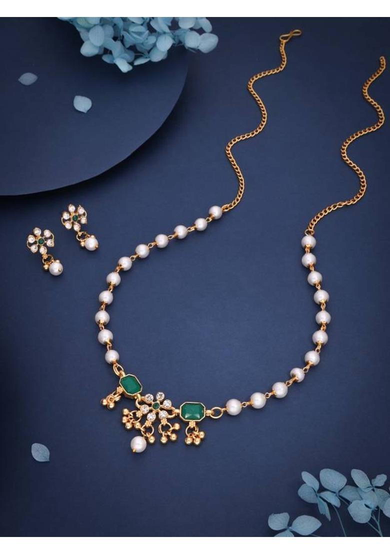 Brass Diamond Gold-plated Bangle  (Pack of 9) - Indya