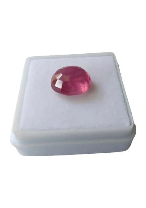 Ruby (Manik) Gemstone 5.25 Ratti Certified for Men & Women Ceremony Purpose Ruby Alloy, Brass Stud Earring