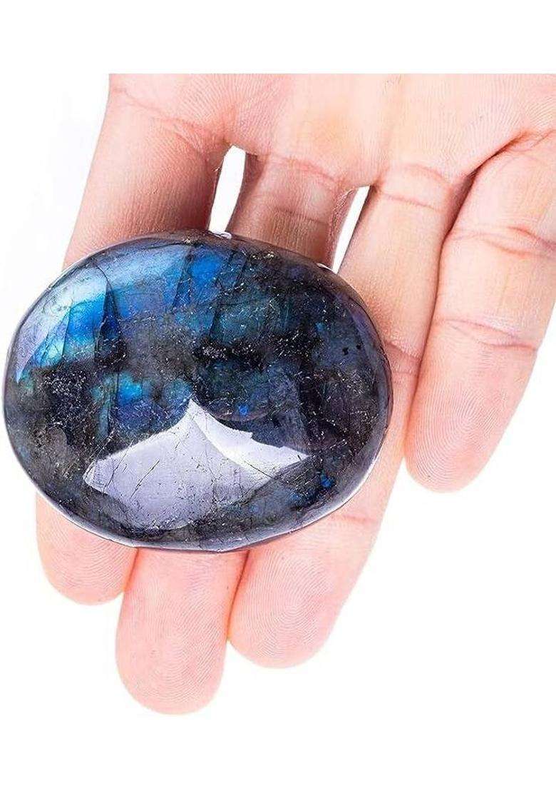 Sidharth Gems 11.25 Ratti 10.50 Ct.Labradorite Stone Original and Certified Morpankhi Gemstone Labradorite Stone - Indya