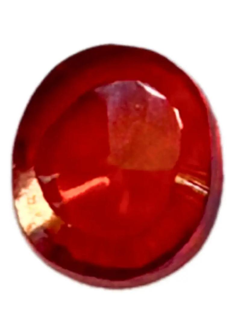 SIDHBALI RATAN & RUDRAKSH Natural Gomed Gemstone for Men & Women | Certified Original Hessonite Garnet Stone - Indya